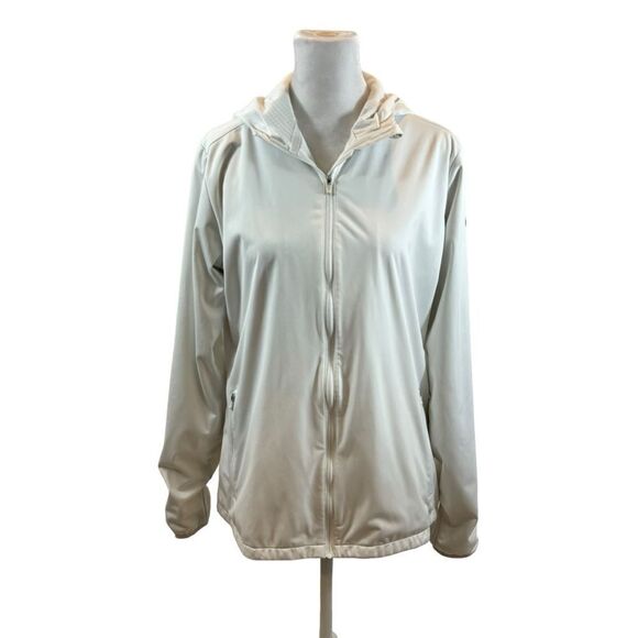 Ladies Nike Golf White Full Zip Hooded Jacket Size Medium - Picture 2 of 16